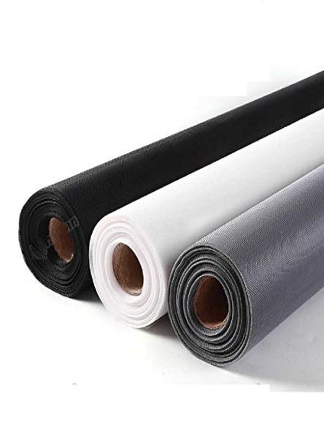 DM DASII MAT شبكة ناموس من الألياف الزجاجية من دي إم داسي للنوافذ والأبواب - سهلة التركيب بنفسك، شاشة حشرات متينة، مخيطة مسبقًا بشريط لاصق، شبكة مضادة للناموس (4 * 5 قدم - رمادي) - Image 3